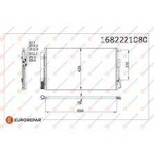 Eurorepar 1682221080 Klima Radyatörü