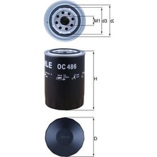 Mahle Mhl OC486 Yag Filtresi