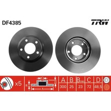 Trw DF4385 Fren Diski Ön 2'li Takım