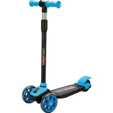 Cool Wheels Mavi 3 Tekerlekli Işıklı Scooter Çocuklar İçin Denge ve Koordinasyon Geliştirici