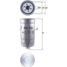 Mahle Mhl KC103 Yakit Filtresi