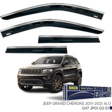 Beyaz 047 JP01 02 01 Jeep Grand Cheroke 2011-2021 Kromlu Cam Rüzgarliği 4lü