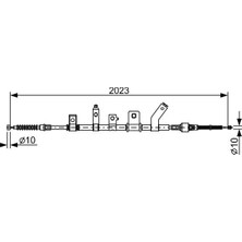 Bosch Bch 1987482515 El Fren Teli Arka Sol