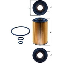 Mahle Mhl OX153/7D Yag Filtresi