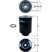 Mahle Mhl KC83D Yakit Filtresi