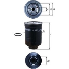 Mahle Mhl KC261D Yakit Filtresi