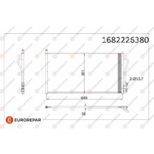 Eurorepar 1682226380 Klima Radyatörü