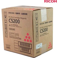 Belirtilmemiş Ricoh C5200M Magenta Kırmızı Orjinal Fotokopi Toneri Pro C5200