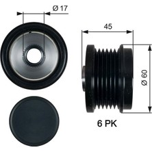 Gates Gts OAP7155 Alternatör Kasnagi