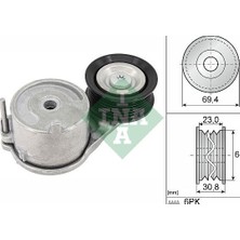 Ina 534 0915 10 V Kayis Gergi Rulmani