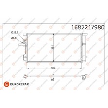 Eurorepar 1682217980 Klima Radyatörü