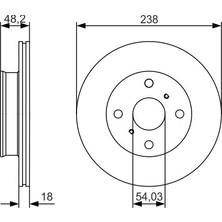 Bosch Bch 0986479R75 Fren Diski Ön 2'li Takım