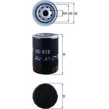 Mahle Mhl OC613 Yag Filtresi