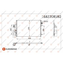 Eurorepar 1682208580 Klima Radyatörü