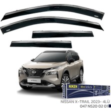 Beyaz 047 NS20 02 01 Nissan X-Trail 2023- Kromlu Cam Rüzgarliği 4lü