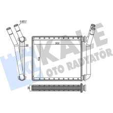 Kale Depomix Kalorifer Toyota Hilux 2.5D4D 06 15 KUN15.KUN25 Brazing Al-Al 154X202X20 Kalorifer Radyatörü