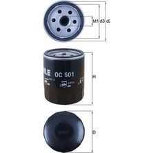 Mahle Mhl OC501 Yag Filtresi