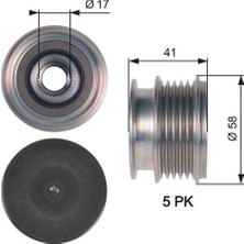 Gates Depomix Alternator Kasnagi Ford Mondeo Iv 07 15 2.5 Volvo S40 Ii 10 12 / S60 I 04 Ii 12 S80 Ii 06 V70 Iii 06 12 S60 Ii 06 14 S80 Ii 06 14 XC60 XC70 06 12
