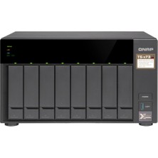  ts-873a 8gb ram 8 hdd yuvalı siyah nas çoklu depolama ünitesi