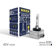 068 001 01 02 Niken D3S Xenon Far Ampulu 42V 35W PK32D-5 4300K