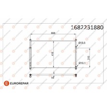 Eurorepar 1682231880 Radyator