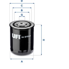 Ufi Ufı 23.210.00 Yag Filtresi