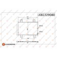 Eurorepar 1682229080 Radyator