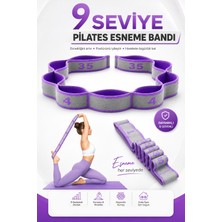 Thundara 9 Seviye Direnç Bandı Jimnastik Eğitim Pilates Yoga Egzersiz Esneme Lastiği Resistance Bandı Tdl9