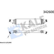 Kale Depomix Turbo Radyatörü Intercooler Audi A4-A5-A6-Q5 2.0tfsi-1.8tfsi-2.0tdi 08 665X134.4X58 Al-Pl-Brz