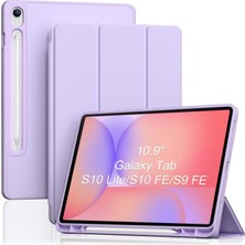 Samsung Galaxy Tab S10 Fe / S10 Lite / S9 Fe 10.9 Inç ile Uyumlu Premium Tablet Kılıfı – Yumuşak Arka Kapak, Stand Özellikli, Otomatik Uyandırma/uyku Fonksiyonlu, Darbe Korumalı Yüksek Koruyuculu Kılıf
