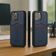 Ermer Xiaomi 14 Için Kredi Kartlıklı Deri Kılıf