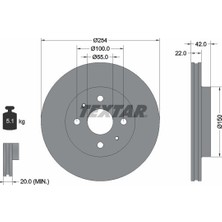 Textar Tx 92204503 Fren Diski Ön 2'li Takım