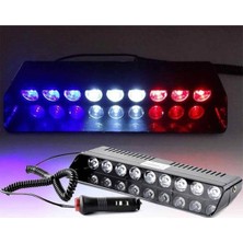 BT117206 Vantuzlu Çakar 9 LED Kirmizi Mavi̇ Beyaz