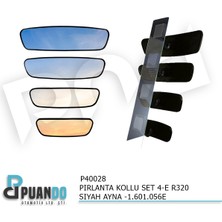 Puando P40028 Pirlanta Kollu Set 4-E R320 Siyah Ayna -1.601.056E