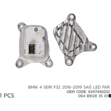 064 BW28 35 01 Niken Bmw 4 Seri F32 2016-2019 Sağ LED Modül 63117493232