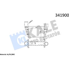 Kale Depomix Turbo Radyatörü Intercooler Passat-A4-A6 1.8t 1.9tdi 0005 240.8X166.2X67 Al-Pl-Brz