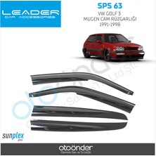 Beyaz Sps 63 Vw Golf 3 Mugen Cam Rüzgarliği 1991-1998
