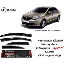 Beyaz Sps 41 Renault Symbol 2013--> Mugen Cam Rüzgarliği Ön-Ark