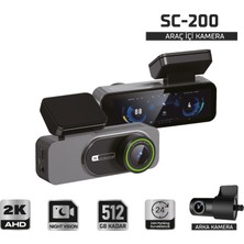 Beyaz BTSC-200 Kayit Ci̇hazi 2k 2inç Ekran 2 Kamerali