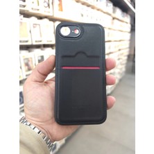 Ermer Iphone 16E Için Kredi Kartlıklı Deri Kılıf