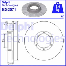 Delphi Depomix Ön Fren Aynasi R12 -Toros R5 75/85 228X10X6DL