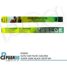Puando P29040 Kutu Cam Filmi Cizilmez Super Dark Black 50CM*6M
