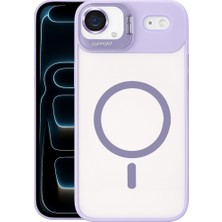 Kordify Apple iPhone 17 Air Uyumlu Remim Lensli Magsafe Standlı Kapak + Kamera Lens Koruyucu Hediyeli Şeffaf Darbe Emici Premium Kılıf