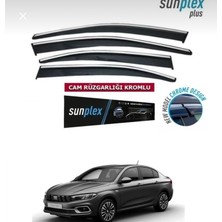 Çelik Oto GPCLKB498 Chrome Cam Rüzgarliği Egea 2016- Sunplex