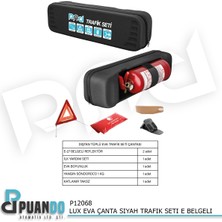 Puando P12068 Lux Eva Çanta Siyah Trafik Seti E Belgeli