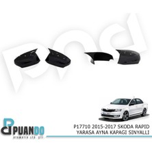 Puando P17710 2015-2017 Skoda Rapid Yarasa Ayna Kapagi Sinyalli