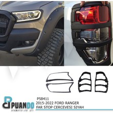 Puando P58411 2015-2022 Ford Ranger Far Stop Cercevesi Siyah