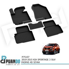 Puando P75107 2010-2015 Kia Sportage 3 Suv Paspas 4d Siyah