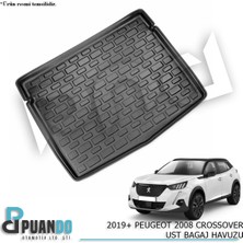 Puando P48737 2019+ Peugeot 2008 Crossover Ust Bagaj Havuzu
