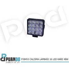 Puando P38453 Calisma Lambasi 16 LED Kare 48W
